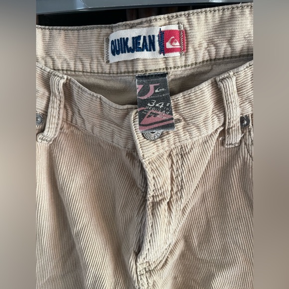 Vintage surfer Quicksilver corduroy style pants - Picture 3 of 4